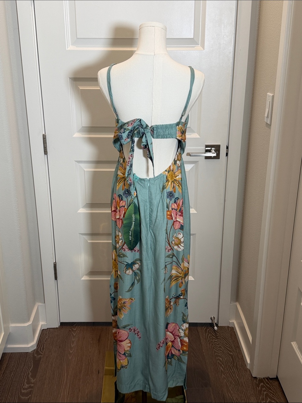 FARM Rio Floral Maxi Dress with Pink & Yellow Blooms Size S - Picture 10 of 10